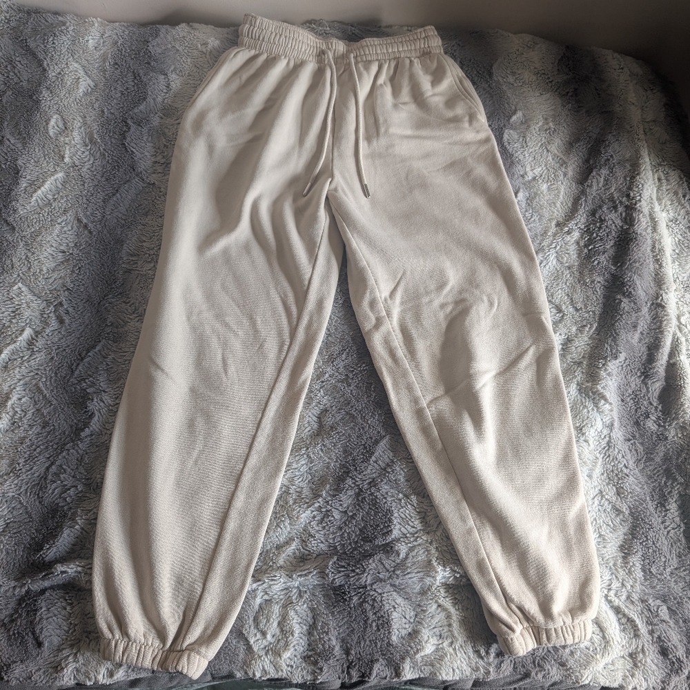 Cream Jogger Sweatpants